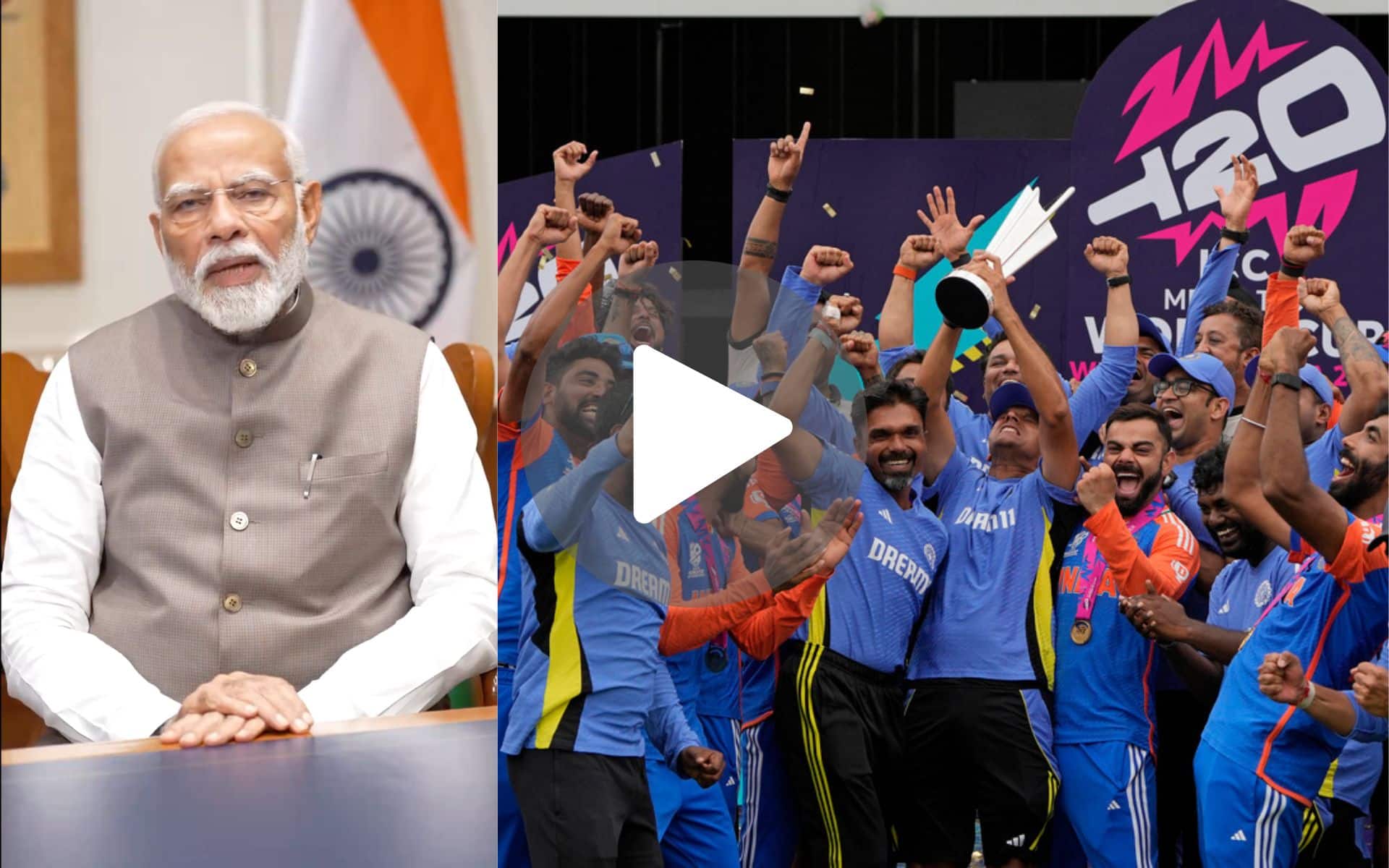 [Watch] Indian PM Narendra Modi Congratulates Rohit Sharma's India For T20 World Cup 2024 Win
